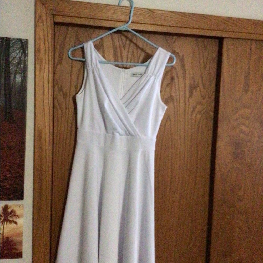 Grace Karin White Sleeveless Wedding Dress